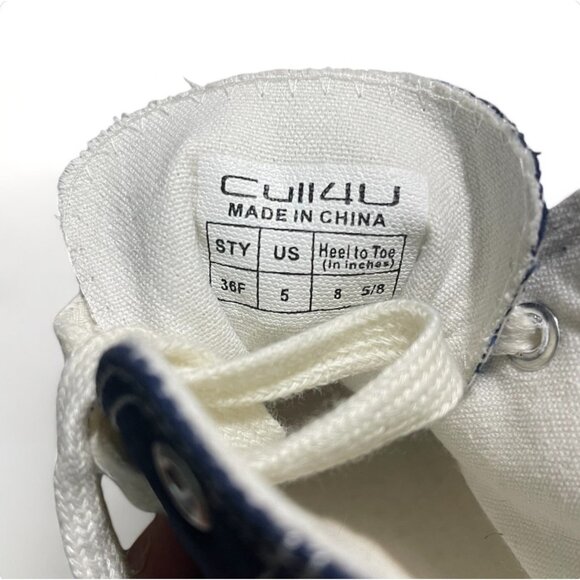 Cull4U Women's Old Times High-Top Sneaker Shoe, Size 5, New - Picture 9 of 10